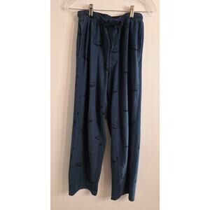 Timber Ridge Drawstring Loung P.J. Pants Navy w/Fish Detail Angler Fishing Sz. M
